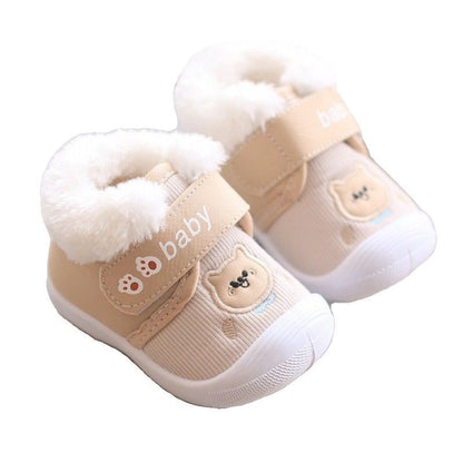 Baby Cotton Shoes Old Boys And Girls Fleece-lined Thickened