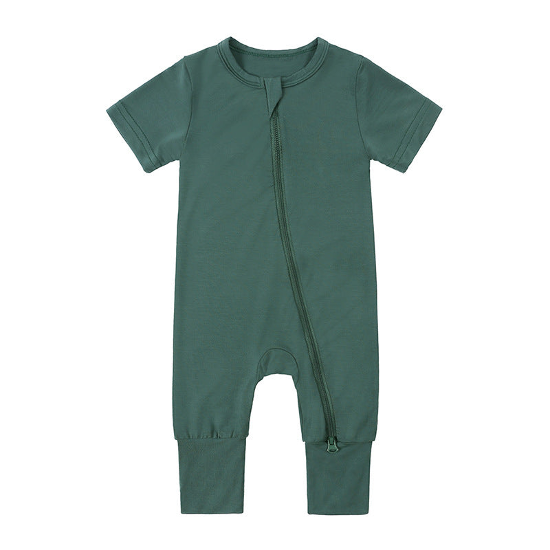 Baby Bamboo Fiber Jumpsuit Infant Thin Romper