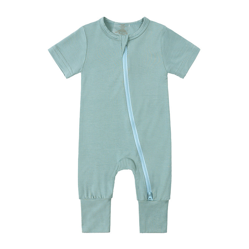 Baby Bamboo Fiber Jumpsuit Infant Thin Romper