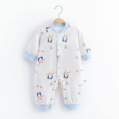 Cute Baby Printed Cotton Jumpsuit