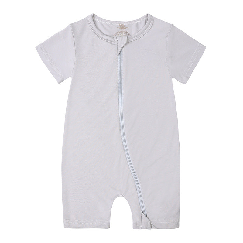 Baby Jumpsuit Bamboo Fiber New Short Sleeve Thin