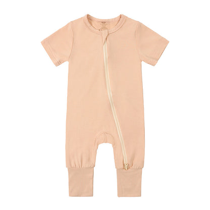 Baby Bamboo Fiber Jumpsuit Infant Thin Romper