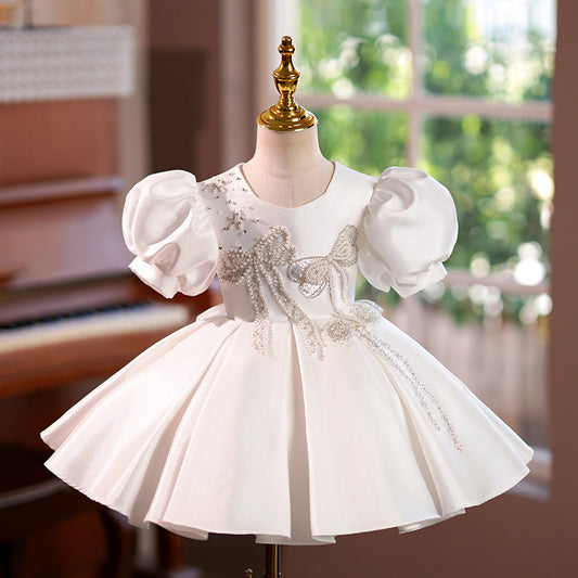 Children's Birthday Host Piano Performance Costume Princess Dress