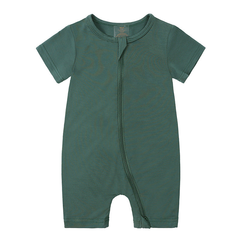 Baby Jumpsuit Bamboo Fiber New Short Sleeve Thin