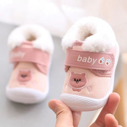 Baby Cotton Shoes Old Boys And Girls Fleece-lined Thickened