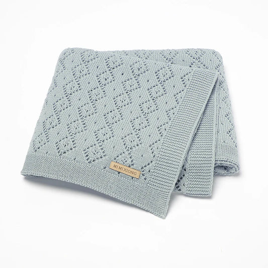 AirLoom Baby Quilt – Soft Crib & Stroller Blanket in Open-Weave Cotton