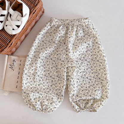 Children Loose Harem Pants All-match Boy Casual Pants Girl Cotton Trousers