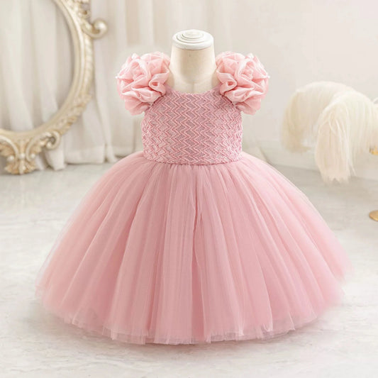BloomBelle Frock – Plaid Tutu Party Dress for Little Princesses