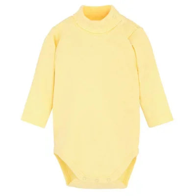 Newborn Baby Girls Long-Sleeve Cotton High-Necked Bodysuit Playsuit