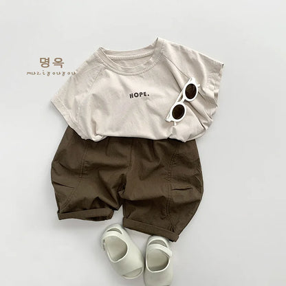 Boy Solid Anti-mosquito Pants Girl Baby Cotton Casual Pants