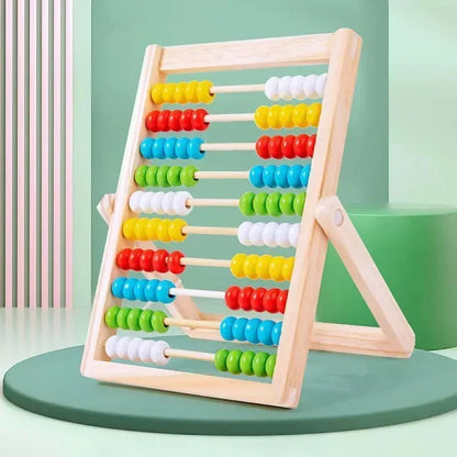 Classic Wooden Educational Counting Toy 100 Beads Preschool Math Learning Toys