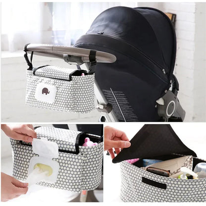 Baby Stroller Organizer Bag Mummy Diaper Bag Hook Baby Carriage Waterproof Nappy bag