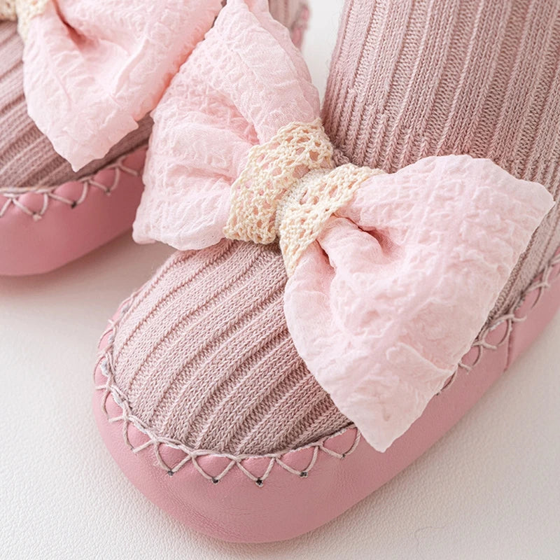 Baby Girls Socks Shoes Soft Floor Socks Princess Ankle Socks