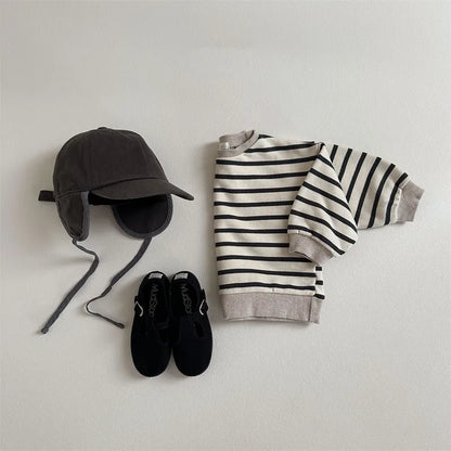 New Baby Long Sleeve Striped T Shirts Infant Casual Tops For Boy Girl Clothes