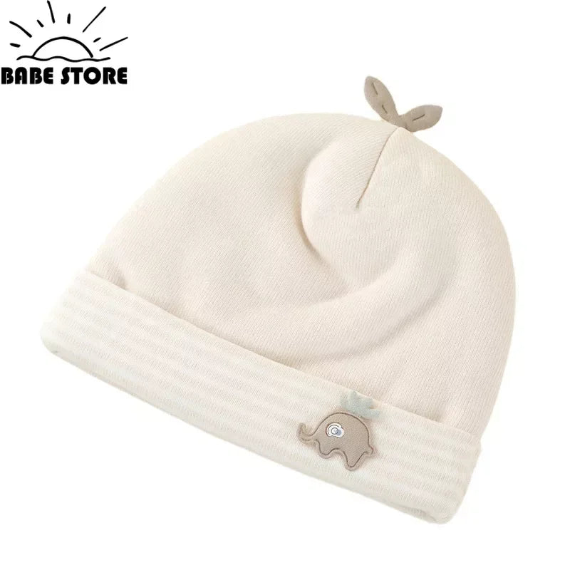 Baby Hats Newborn Beanie Winter Warm Thicker Cotton Soft Elastic Baby Cap