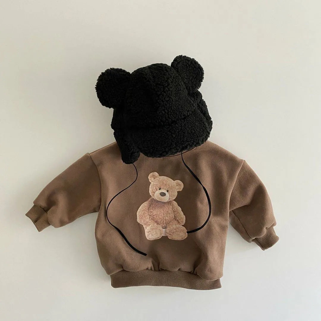 Girl Boy Autumn Winter Warm Baby Toddler Sweatsuit Clothing