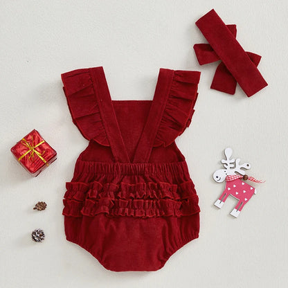 Baby Girls Christmas Jumpsuit 