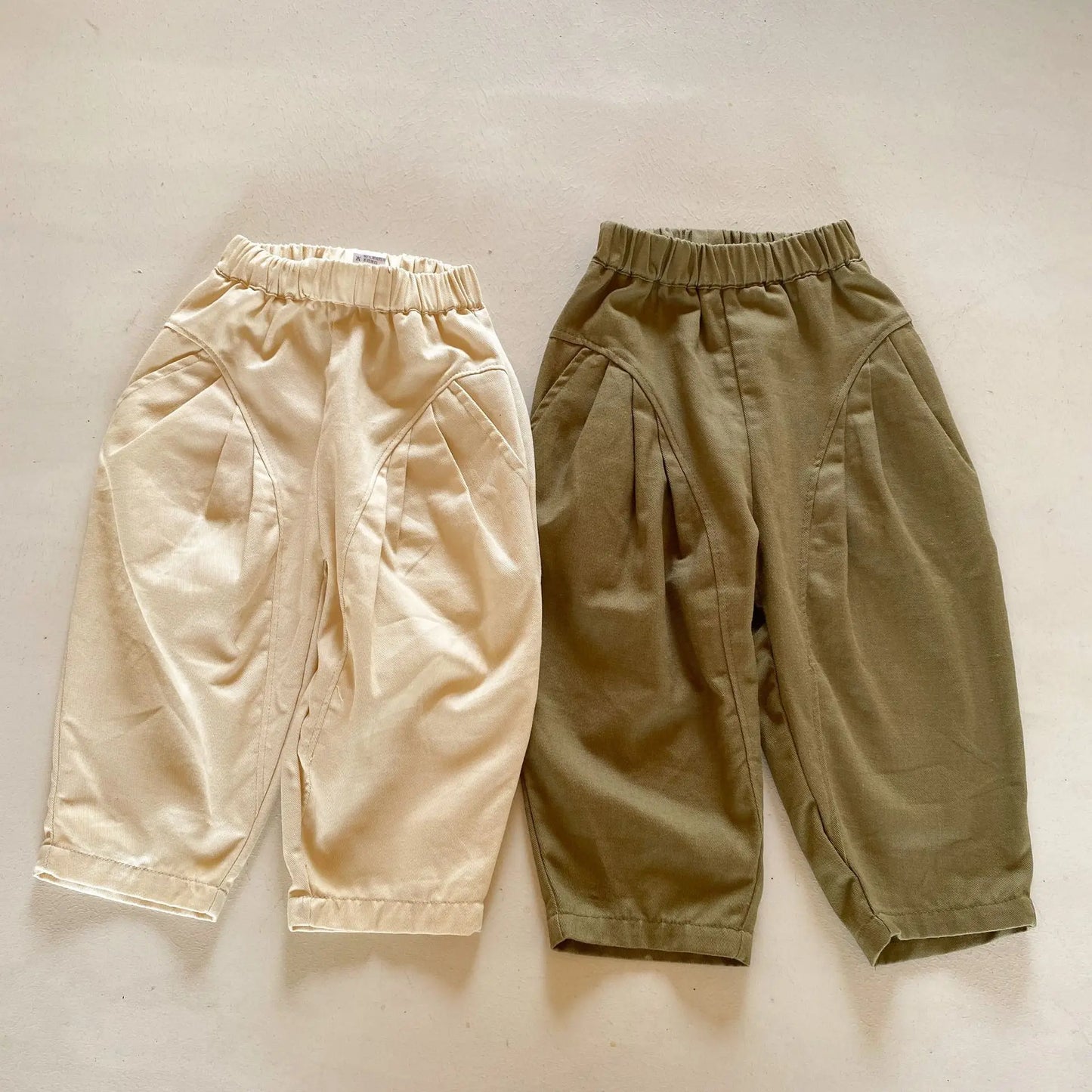 Boy Girl Pockets Harem Pants Loose Comfort Baby Casual Pants