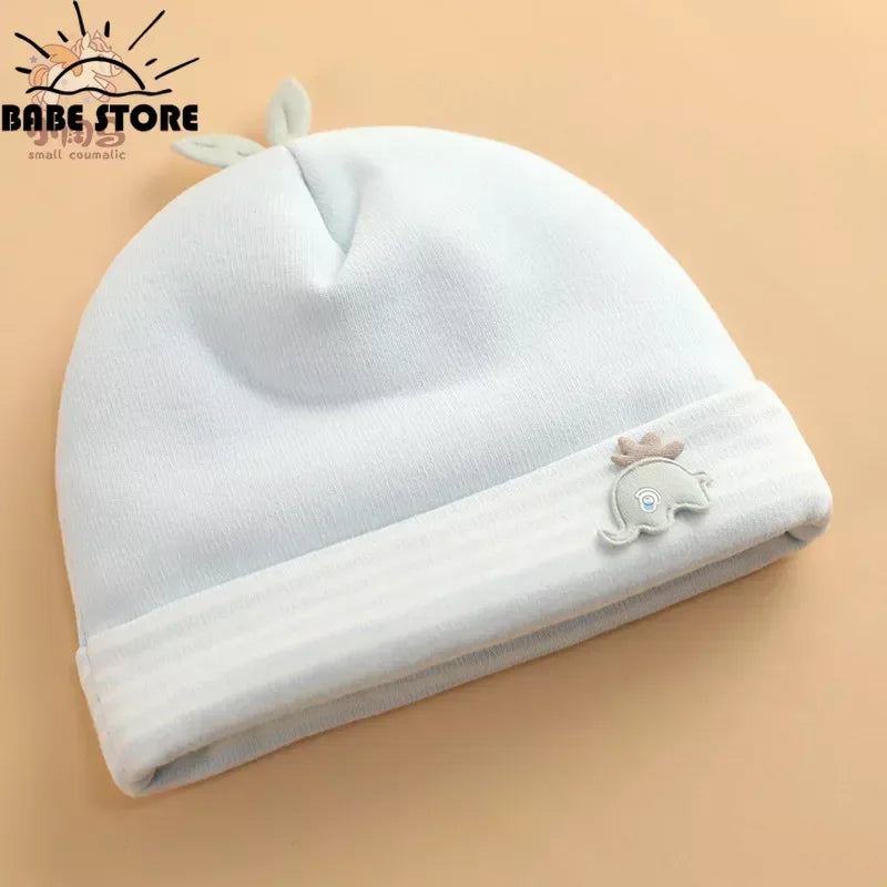 Baby Hats Newborn Beanie Winter Warm Thicker Cotton Soft Elastic Baby Cap