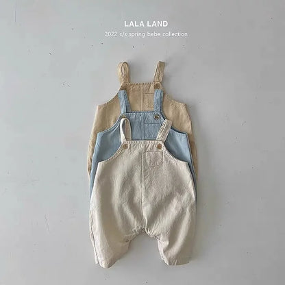 Baby Sleeveless Cotton Rompers Cute Infant Strap Jumpsuit