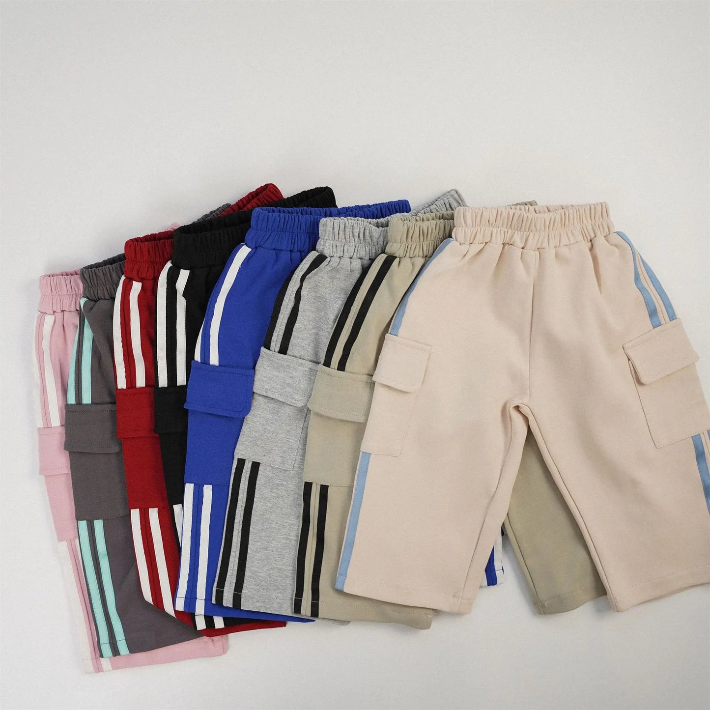 New Girls Cargo Pants Children Casual Pants Cotton Boys Sweat Pants