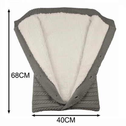 Baby Sleeping Bags Infant Button Knit  Stroller Wrap Toddler Blanket Sleeping Bags