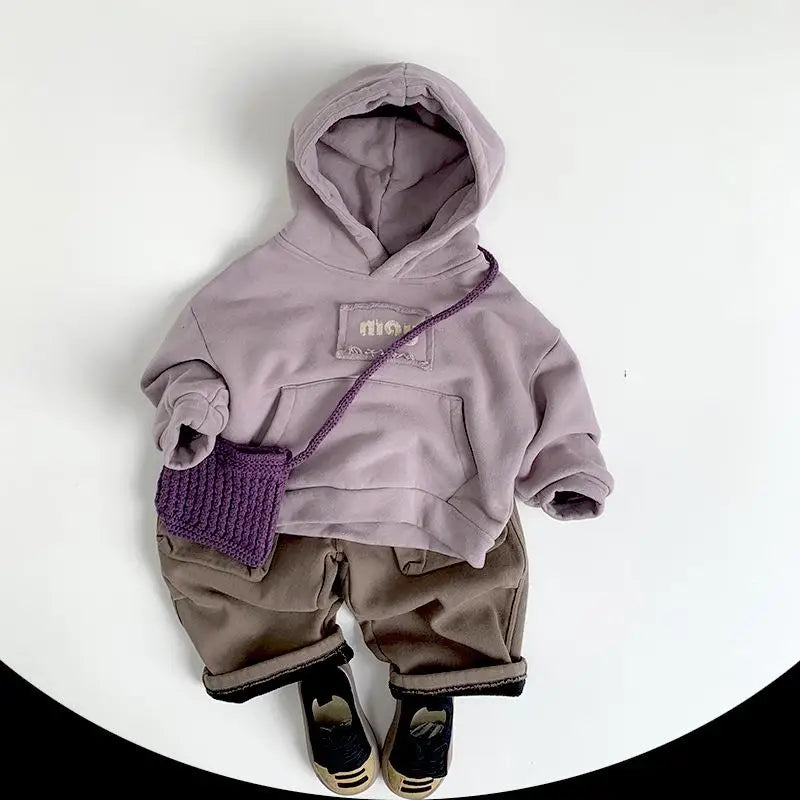 Boys Hooded Warm Coats Girls Outerwear Casual Clothes For child