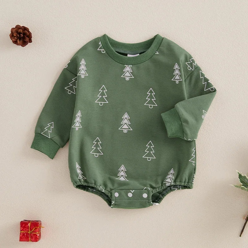 Romper christmas Print Sweatshirt