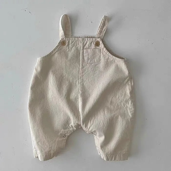 Baby Sleeveless Cotton Rompers Cute Infant Strap Jumpsuit