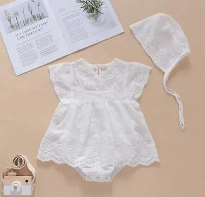 Baby Girls Flower Cotton Jumpsuit One piece Outfit Newborn Baby Romper