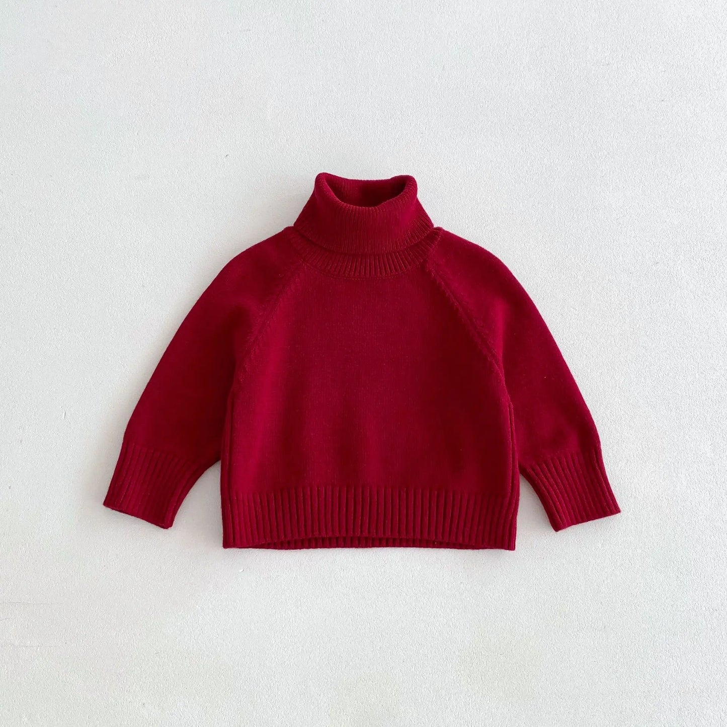 Baby Long Sleeve Knit Tops Solid Infant Girl Warm Pullover Kids Sweater