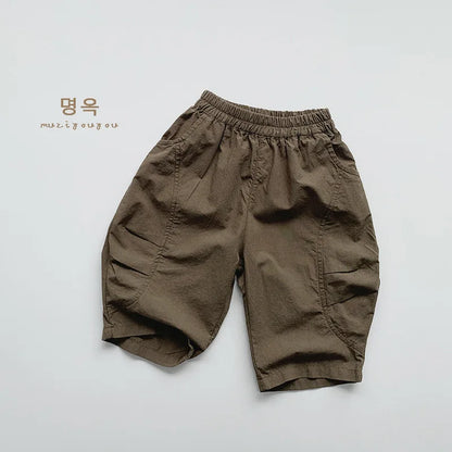 Boy Solid Anti-mosquito Pants Girl Baby Cotton Casual Pants