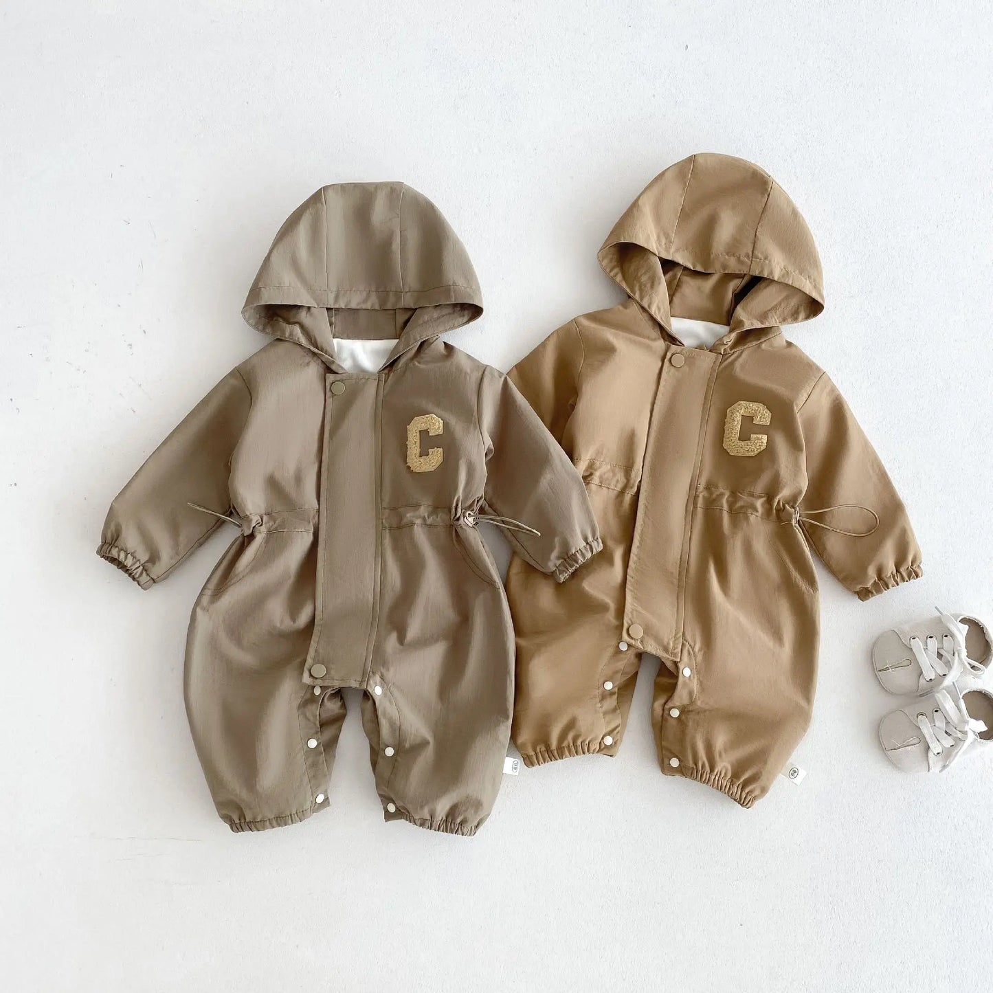 Baby Clothes Boys Girls Jumpsuits Hoodie Rompers Fleece Baby Outwear