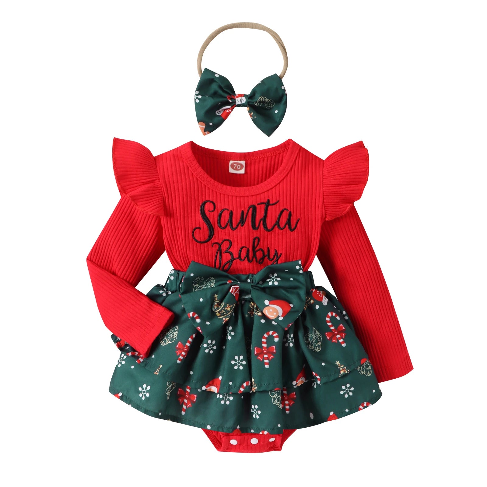 Christmas Baby Girls Romper