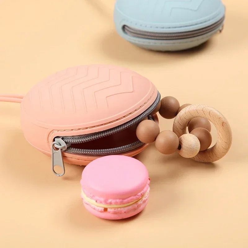 Silicone Zipper Pacifier Box Baby Travel Portable Soother box Food Grade Nipple Case