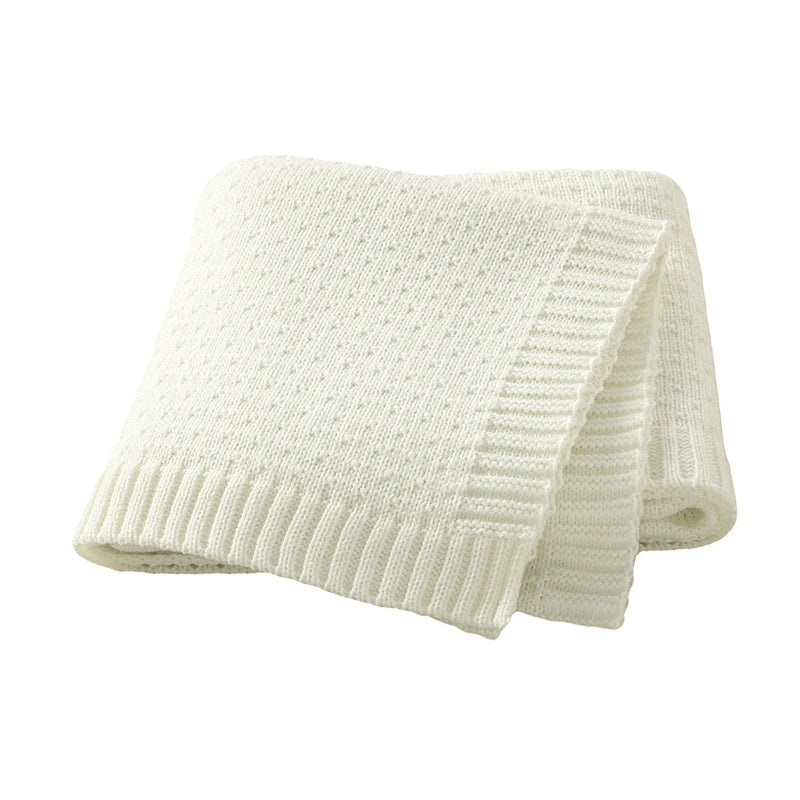 DreamNest Knit Blanket – Soft Crib & Stroller Wrap