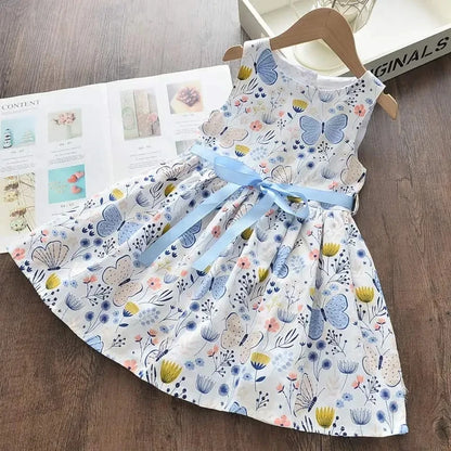 Girls Dress Floral Sweet Butterfly Costume Children Clothing