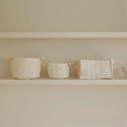 Cotton Baby Diaper Bag Clothes Toys Storage Basket Baby Items Organizer Bedding Crib Diaper Caddy Nappy