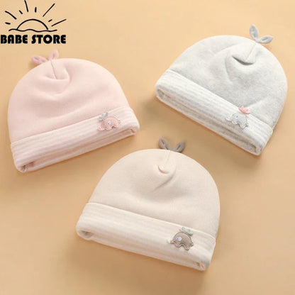 Baby Hats Newborn Beanie Winter Warm Thicker Cotton Soft Elastic Baby Cap