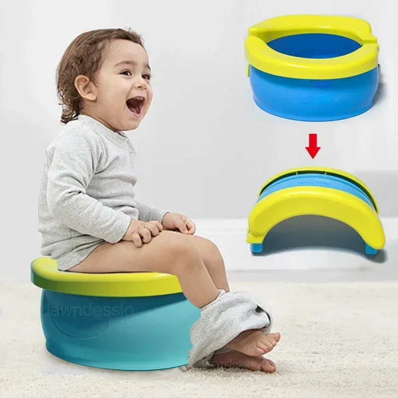 Children's Foldable Potty Training Seat Easy To Clean Toilet Seat Boys and Girls Potty pot