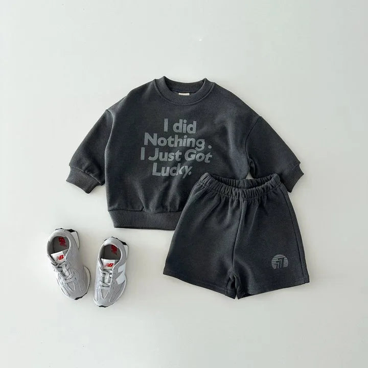 Girl Baby Cotton Casual Tops+ Shorts 2pcs Kid Outfits