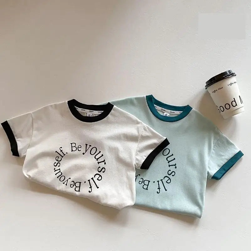 Baby Cotton Tops Fashion Boy Tshirt Kid Clothes