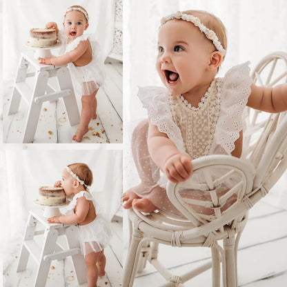 Baby Infant Photo Exquisite Lace Romper Baby Wrap Up Dress Birthday Dress