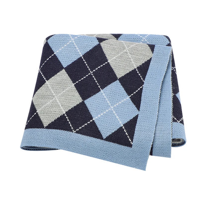 PlaidNest – Knit Baby Swaddle Quilt