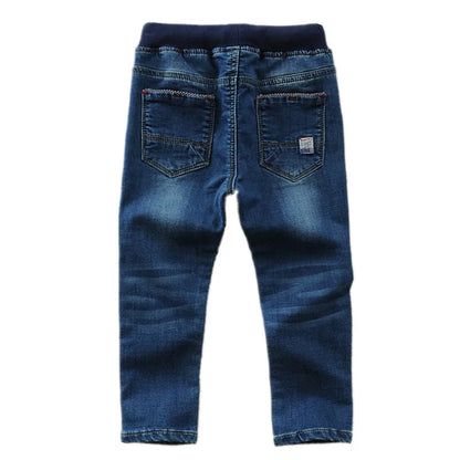 Kids Boys Jeans Classic Solid Design Children Denim Pants