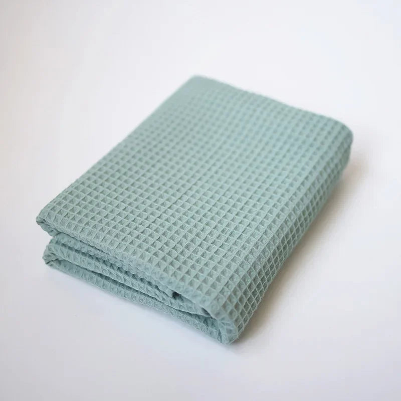 Waffle Baby Blankets Newborn Super Soft Tassel Blankets Quilt Organic Cotton Muslin Blanket Swaddle Wrap