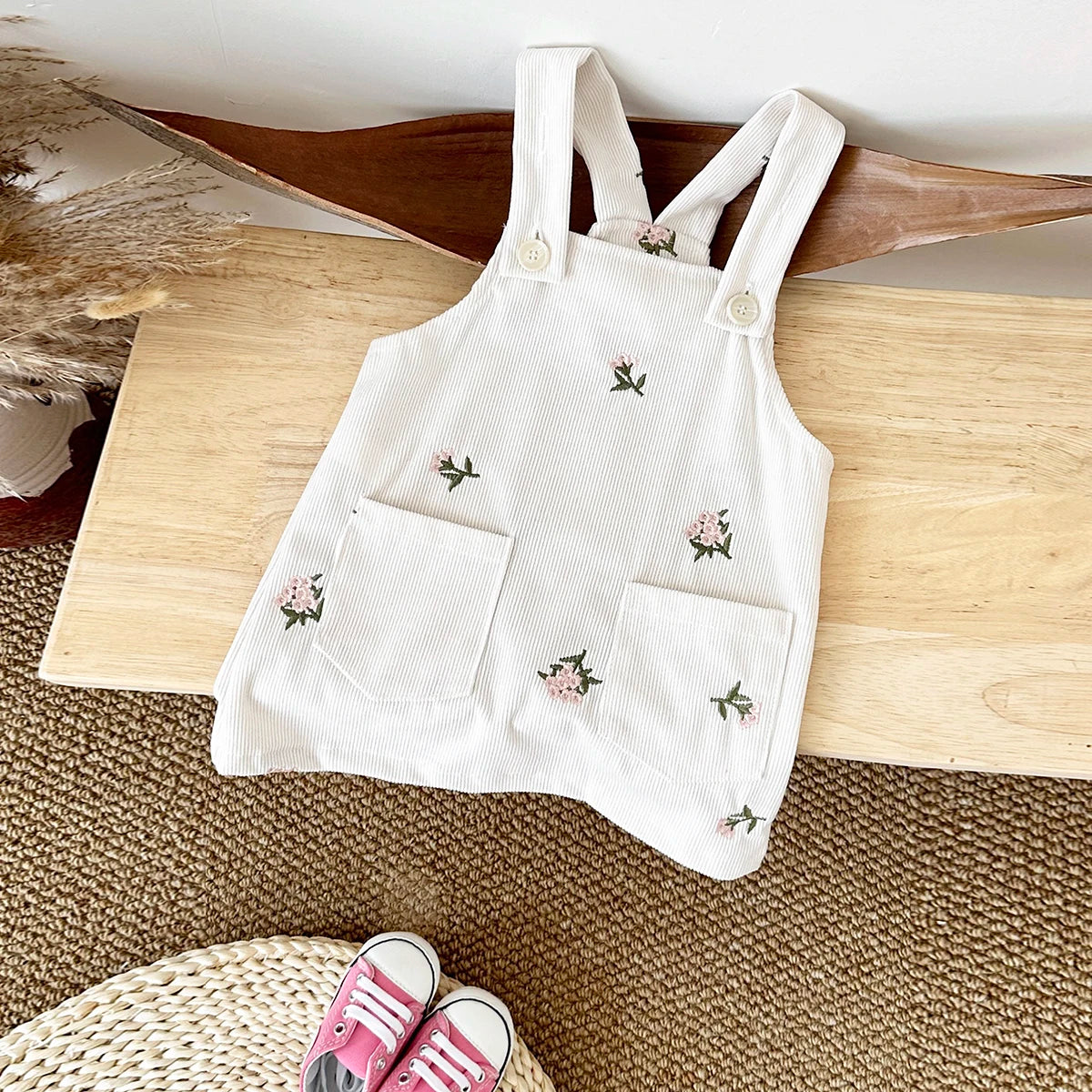 Girls Strap Dress Korean Baby Clothes Infant Version Suspender Dress