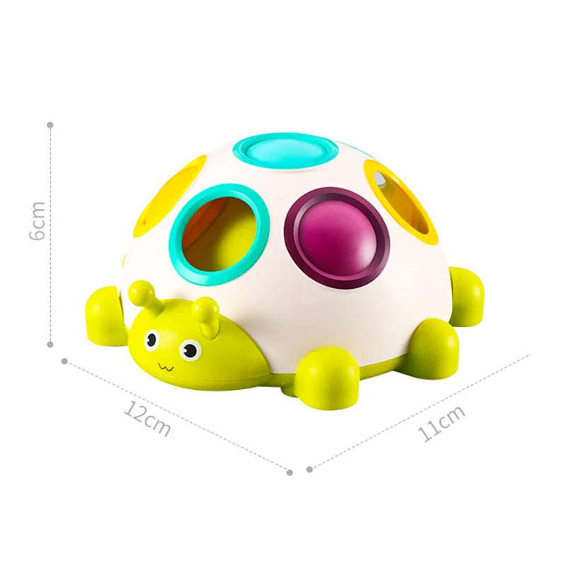 Toddler Educational Puzzle Fidget Toys Boys Girls Brain Teaser Color Matching Finger Pick Hole