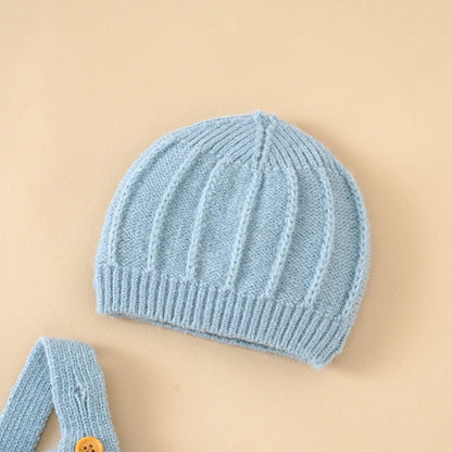 CloudKnit Duo – Infant Knit Sling Suit + Cozy Hat
