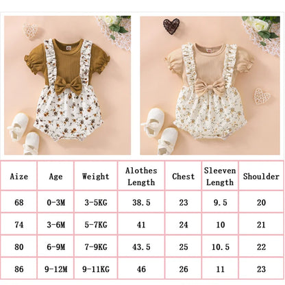 Newborn Baby Girl Bodysuit with Headband Jumpsuit